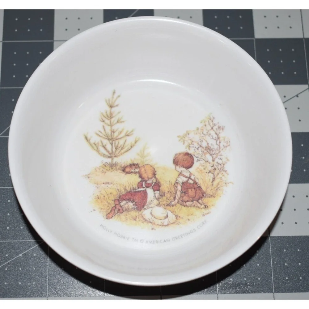1972 Holly Hobbie American Greetings Kids‎ Play Dishes Plate Mug Cup Dish Oneida